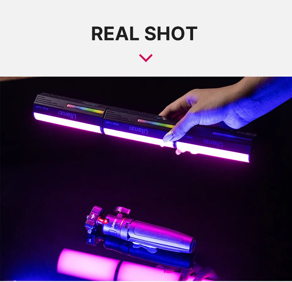 Ulanzi i-Light VL119 RGB Handheld Light Wand LED RGB Stick 2500-9000K Photography Lighting Magnetic Tube Light for Video Vlog