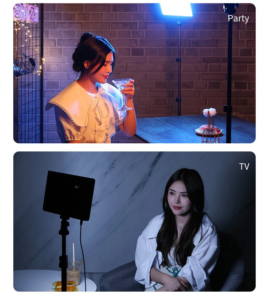 Ulanzi LT003 RGB Video Light Full Color Panel Light 8000mAh Dimmable 2500-9000K CRI 95+ Photo Studio Lamp 266 Beads Livestream